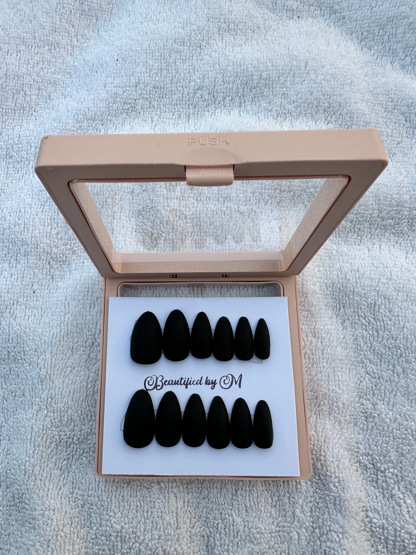 NM02: Matt Almond Shaped Press on Nails