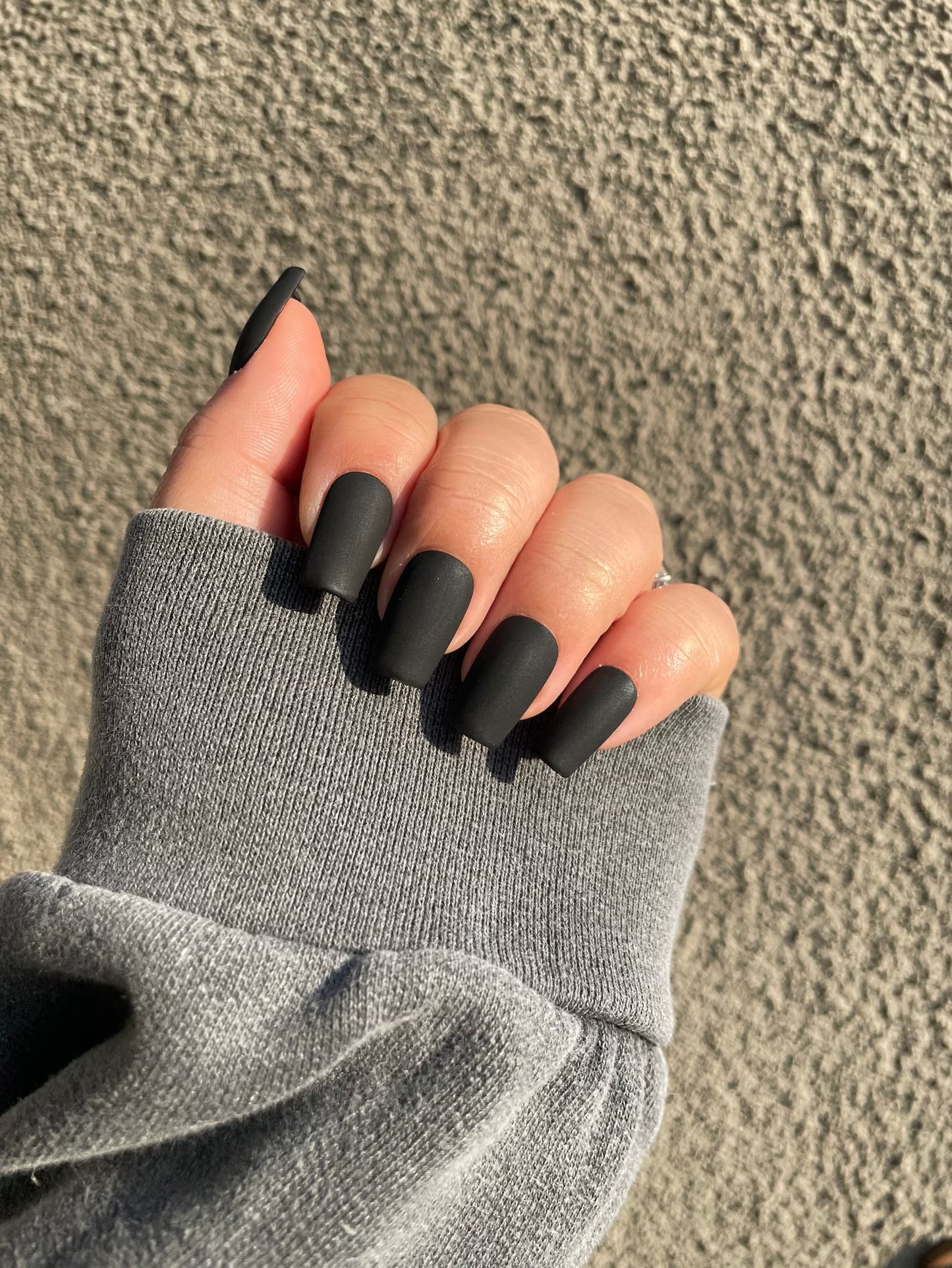 NM02: Matt Almond Shaped Press on Nails