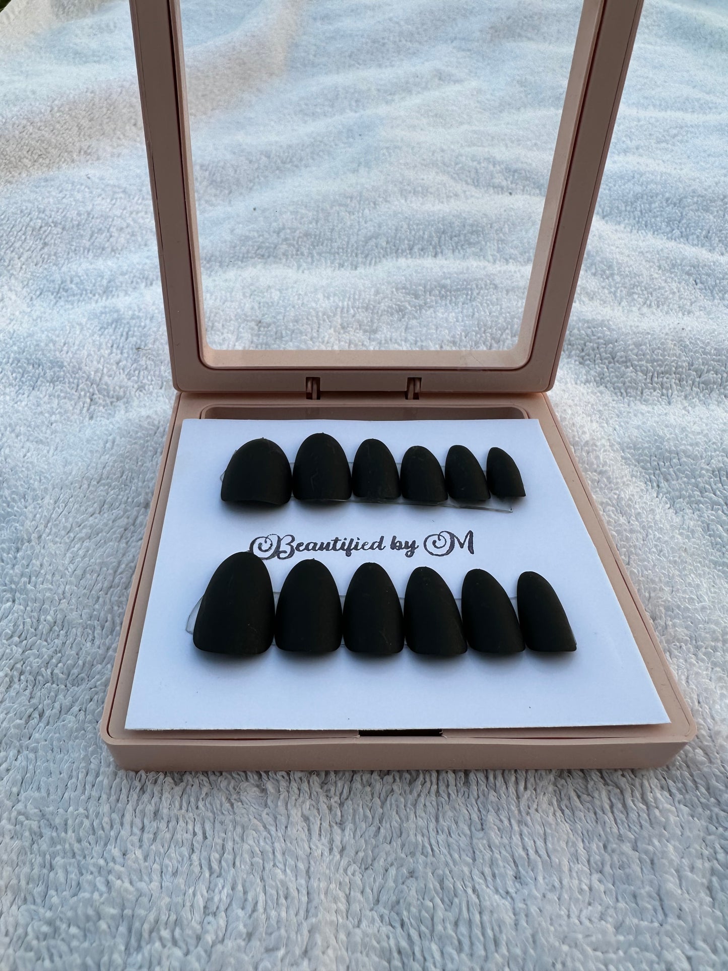 NM02: Matt Almond Shaped Press on Nails