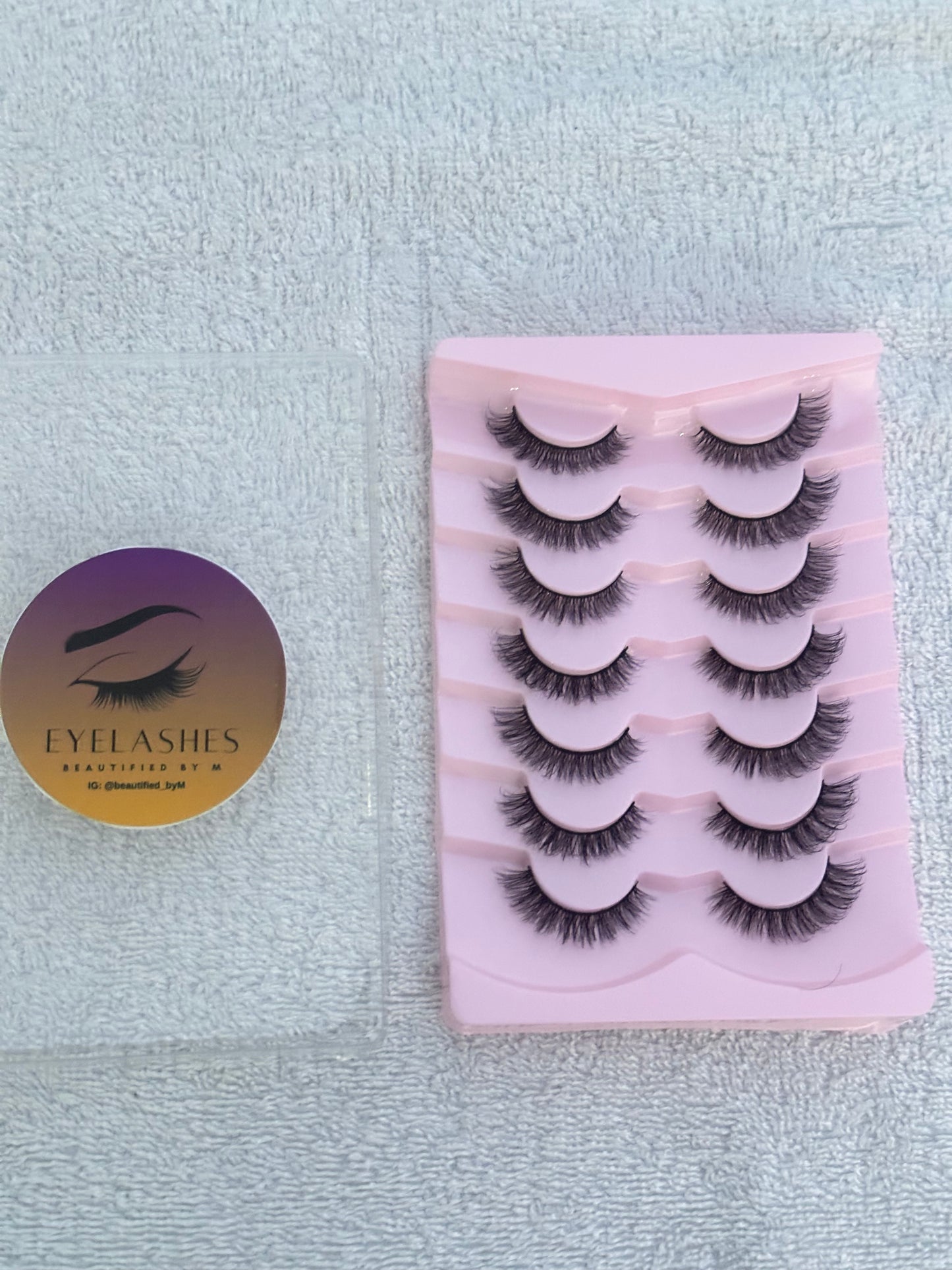BM11: 7 Pairs Soft Natural Realistic Mink Eyelashes