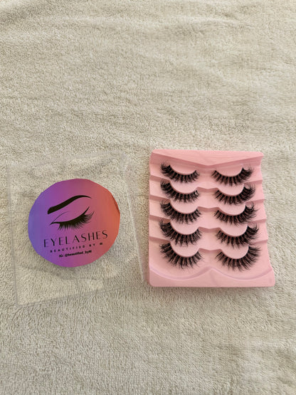 BM003: Natural curl resuable False Eyelashes