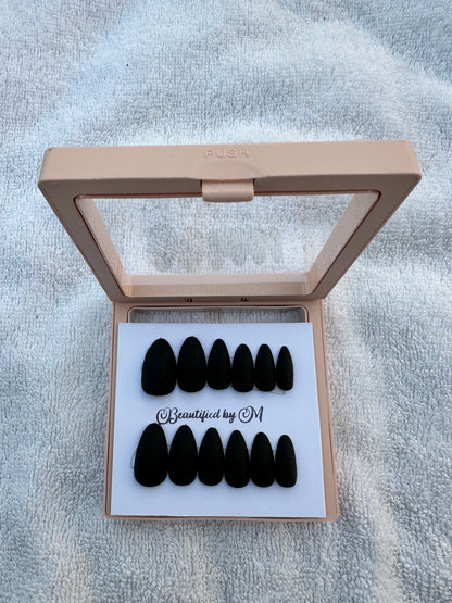 NM02: Matt Almond Shaped Press on Nails