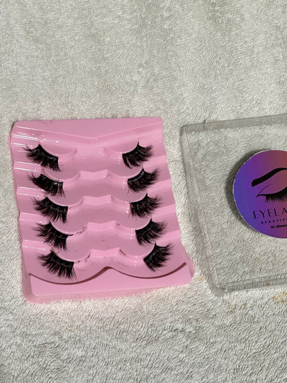 BM12: Premium Cat Eye Lashes 5 Pairs Golden edition