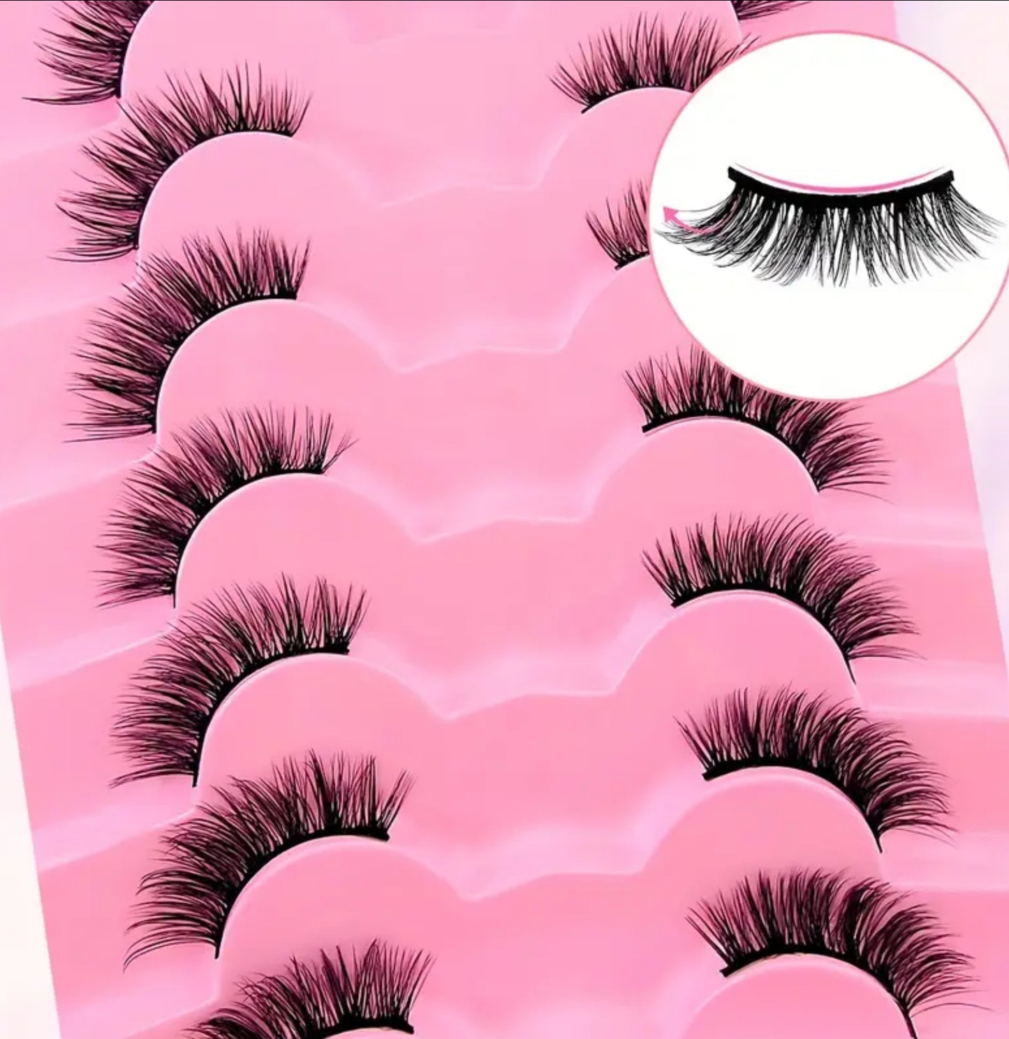 BM01: Natural Half Cat Eye Lashes 7 Pairs