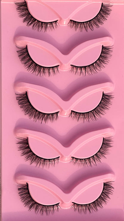 BM06: Natural Fox False Eye Lashes 5 Pairs