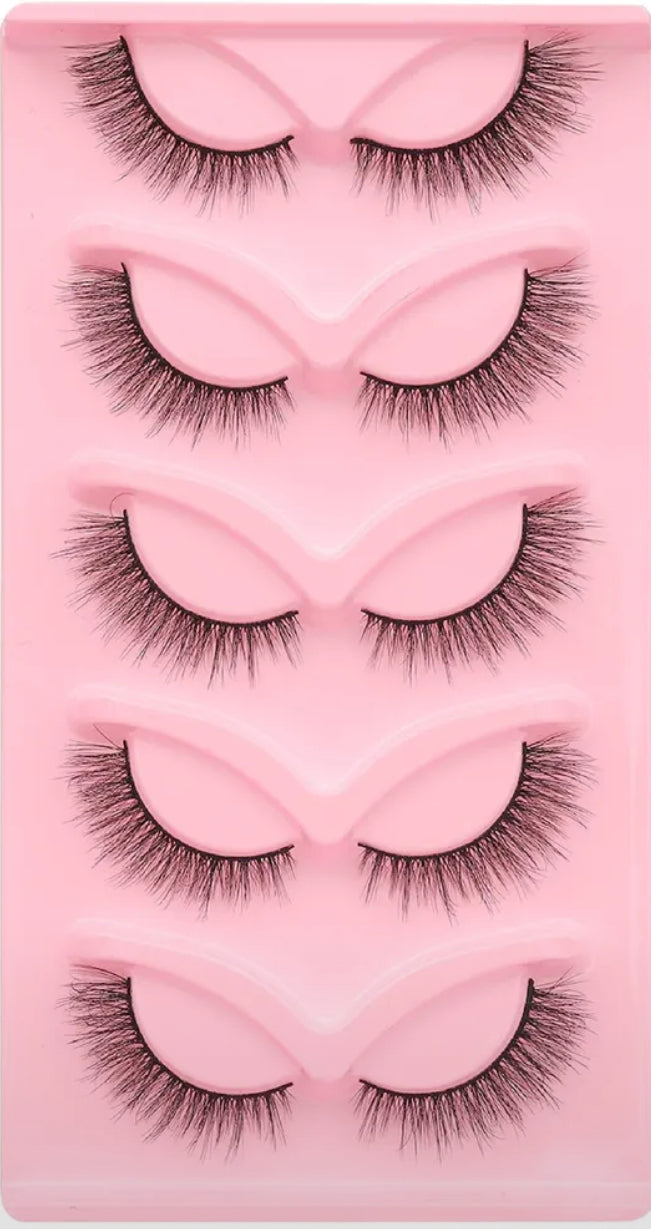 BM05: Fluffy Full Strip False Lashes 5 Pairs