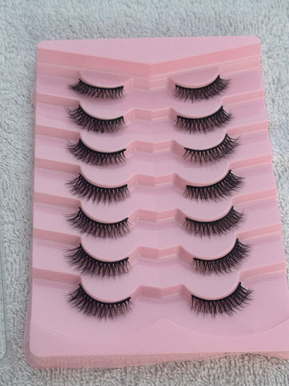 Natural Curly & Dense Eye Lashes 7 Pairs
