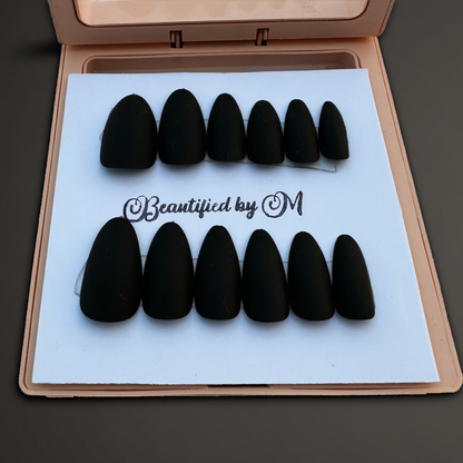 NM02: Matt Almond Shaped Press on Nails