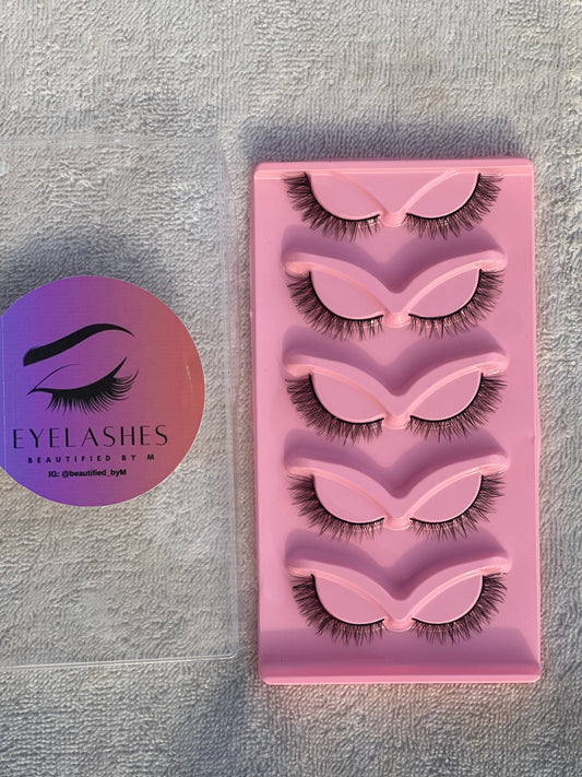 BM06: Natural Fox False Eye Lashes 5 Pairs