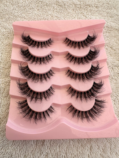 BM003: Natural curl resuable False Eyelashes