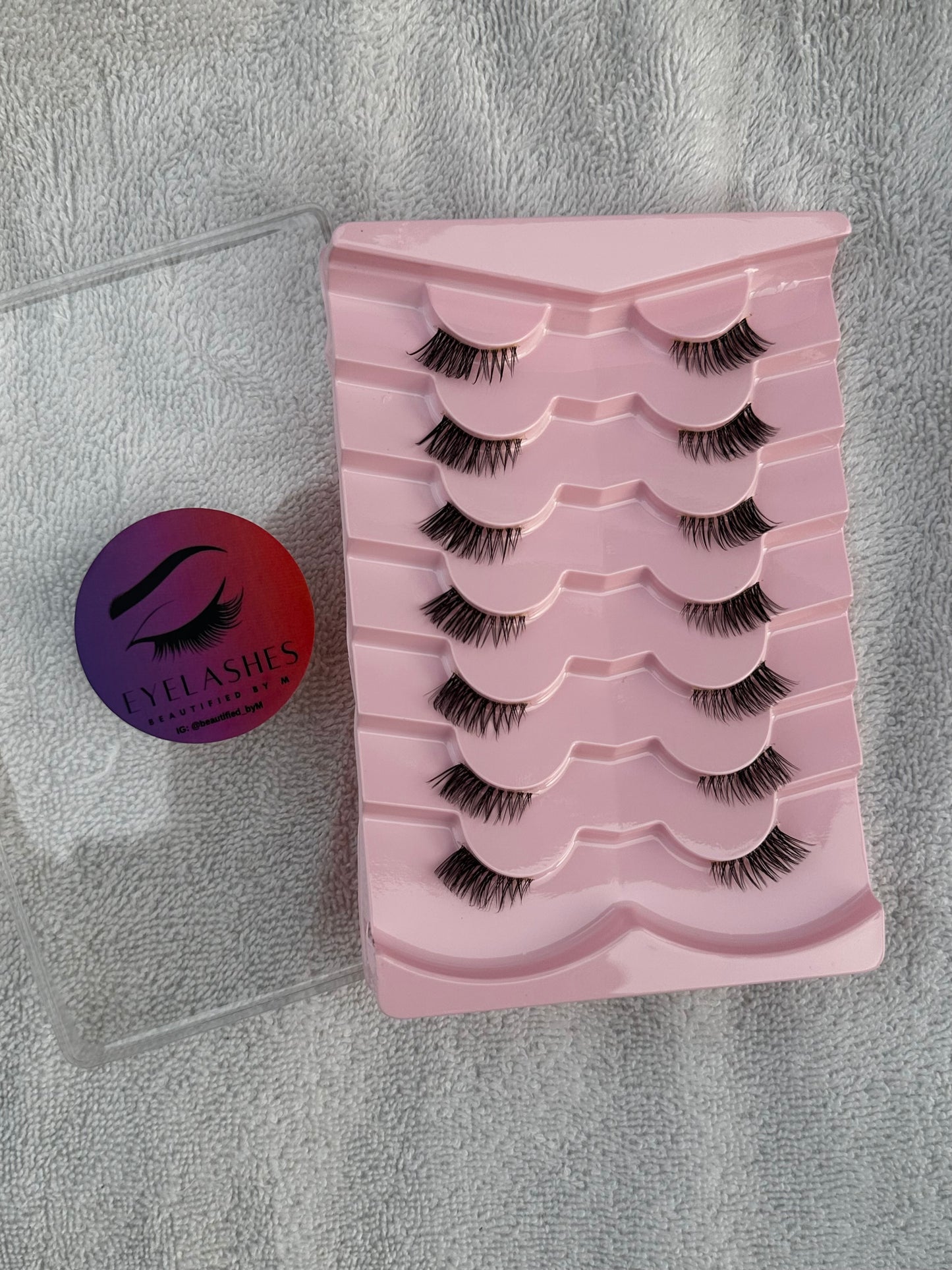 BM12F: Semi-Half Cluster Lashes Super Minimal 7 Pairs