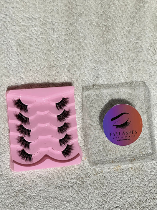 BM12: Premium Cat Eye Lashes 5 Pairs Golden edition