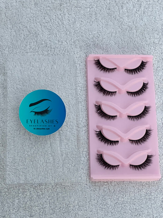 BM07: Fox Style Long Winged Natural Lashes 5 pieces