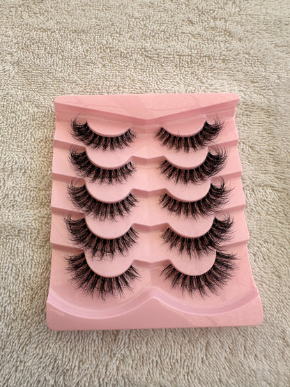 BM003: Natural curl resuable False Eyelashes
