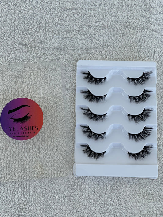 BM13: Soft Mink Half Cat Eye Lashes