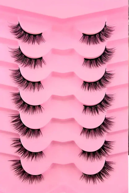 BM01: Natural Half Cat Eye Lashes 7 Pairs