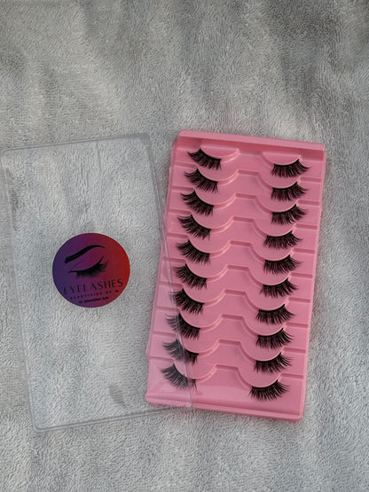 BM10D: Half Fairy Cat Eye Lashes 10 pieces