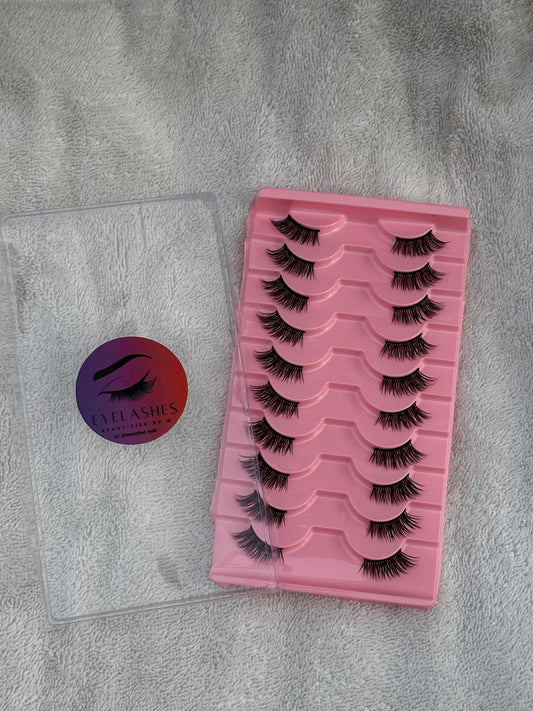 BM10D: Half Fairy Cat Eye Lashes 10 pieces