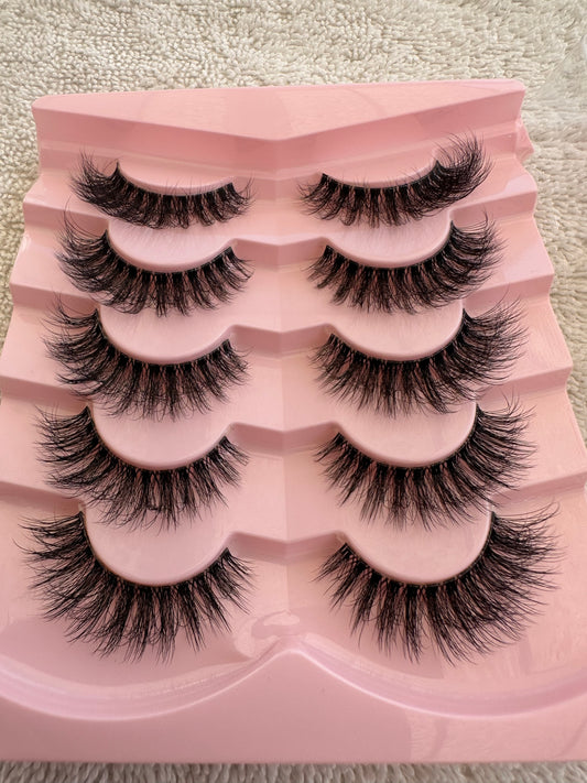 BM004: Volumized most natural Full Strip False Lashes 5 Pairs