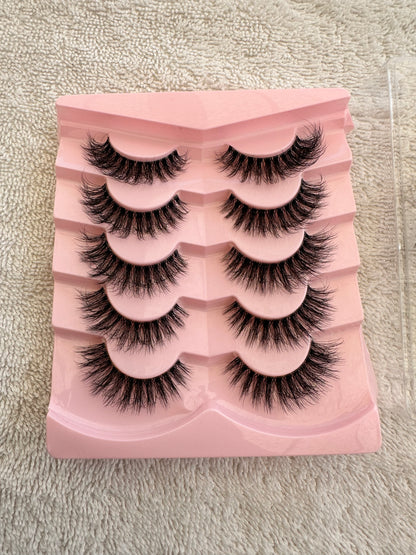 BM004: Volumized most natural Full Strip False Lashes 5 Pairs