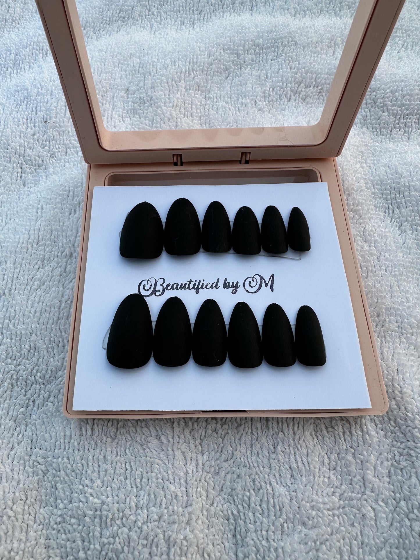 NM02: Matt Almond Shaped Press on Nails
