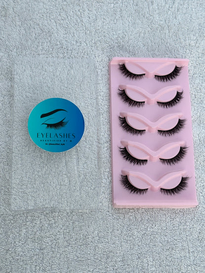BM07: Fox Style Long Winged Natural Lashes 5 pieces