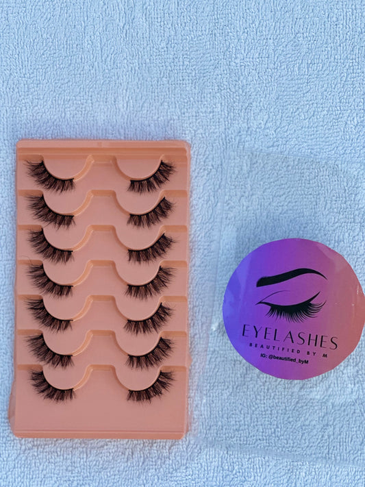 BM00: MOST Premium Elongated Half Cat Eye Lashes 7 Pairs