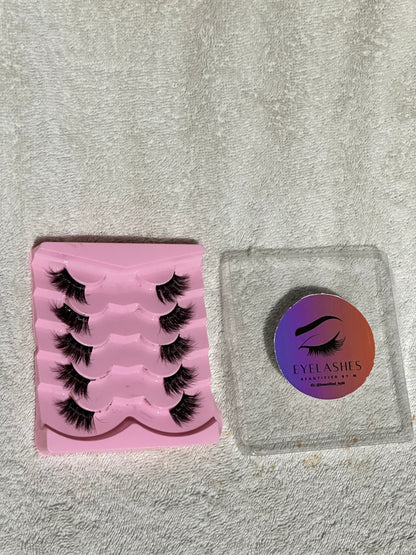 BM12: Premium Cat Eye Lashes 5 Pairs Golden edition