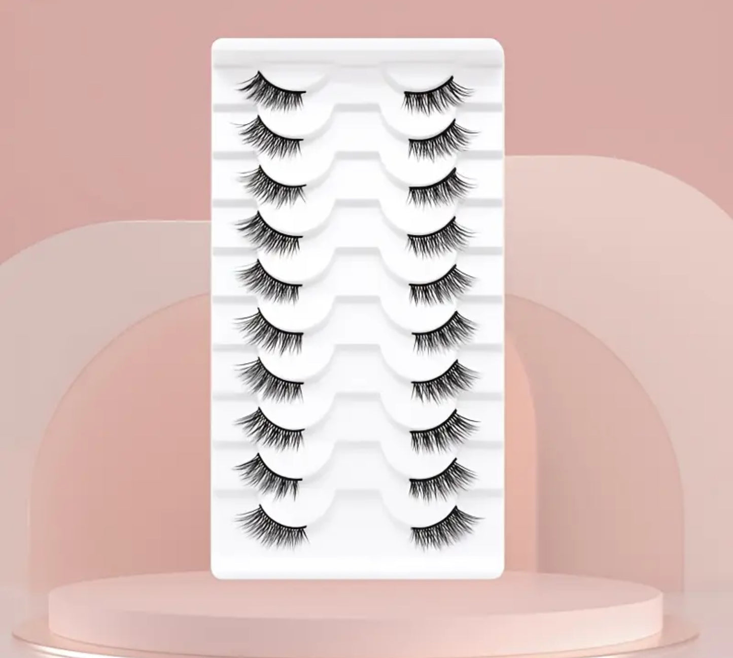 BM1010: 10 Pairs Half Cat Eyelashes – Effortless Lift, Flawless Flick