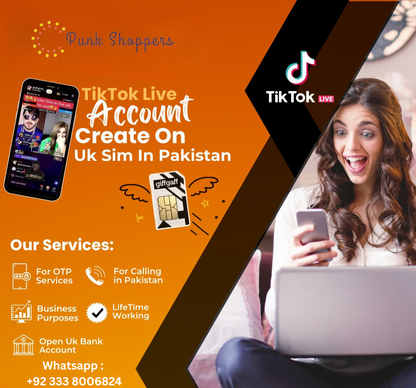 Premium 100% Functional Giffgaff UK SIM for Pakistan with Full Signal Coverage, OTP Support